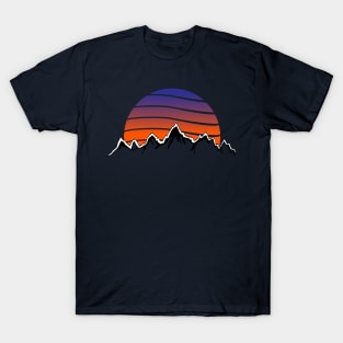 Mountain Sunset Vista Design T-Shirt